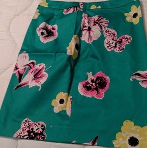 J Crew punk floral pencil skirt